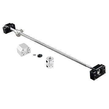 CNCCANEN Ball Screw SFU1605-850mm 16mm W/BK12 BF12,DSG16H Nut Housing,0.25?x0.39? Coupler RM1605 Anti-Backlash for CNC