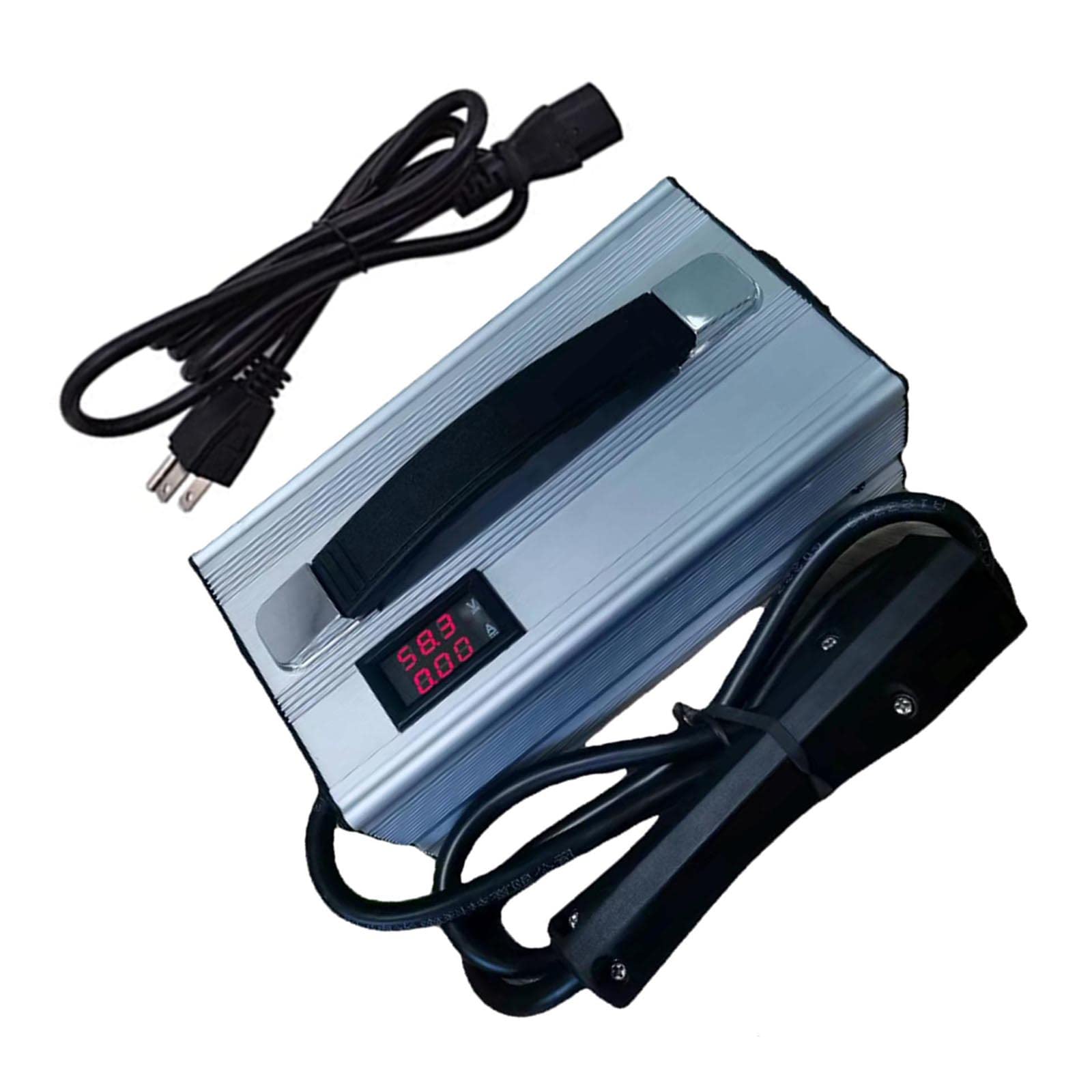 Cargador De Batería De Coche De Golf Cargador De Batería De 48V 15/18/20A con Mango Y Pantalla LED para Carros De Golf Club Car
