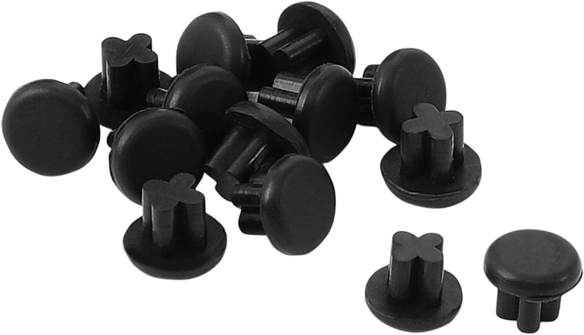 uxcell Rubber Dust Plug, 3.5mm Anti-Dust Headphone Jack Dust Plug Dust Cap for Mobile Phone Laptop Desktop Computer 15pcs Black