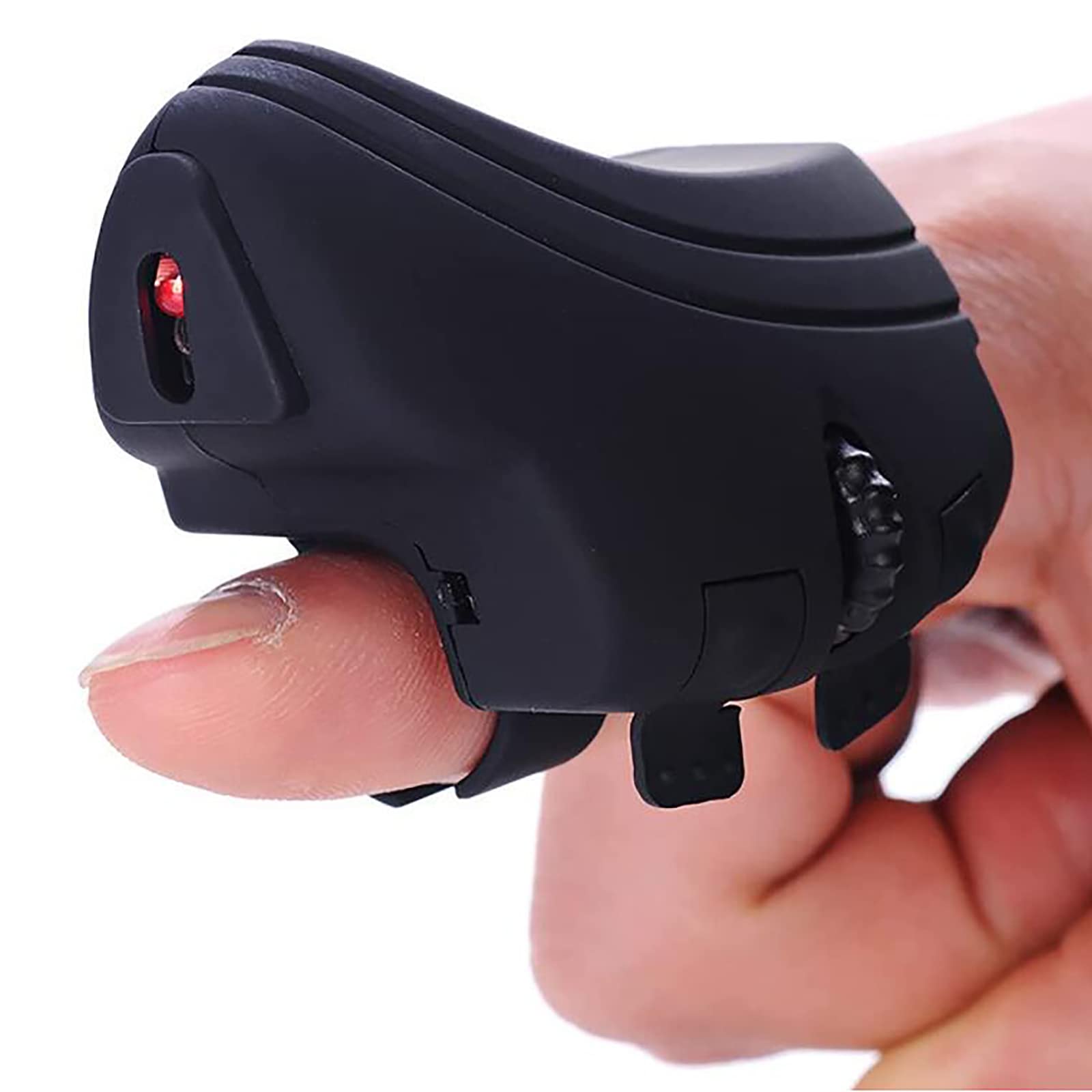 BATIVEWireless Finger Ring Mouse, 2.4GHz Lazy Finger Rings Optical Mouse, USB Chargeable and Photoelectric Resolution 1000Dpi, Support Ergonomics, for PC Laptop Desktop