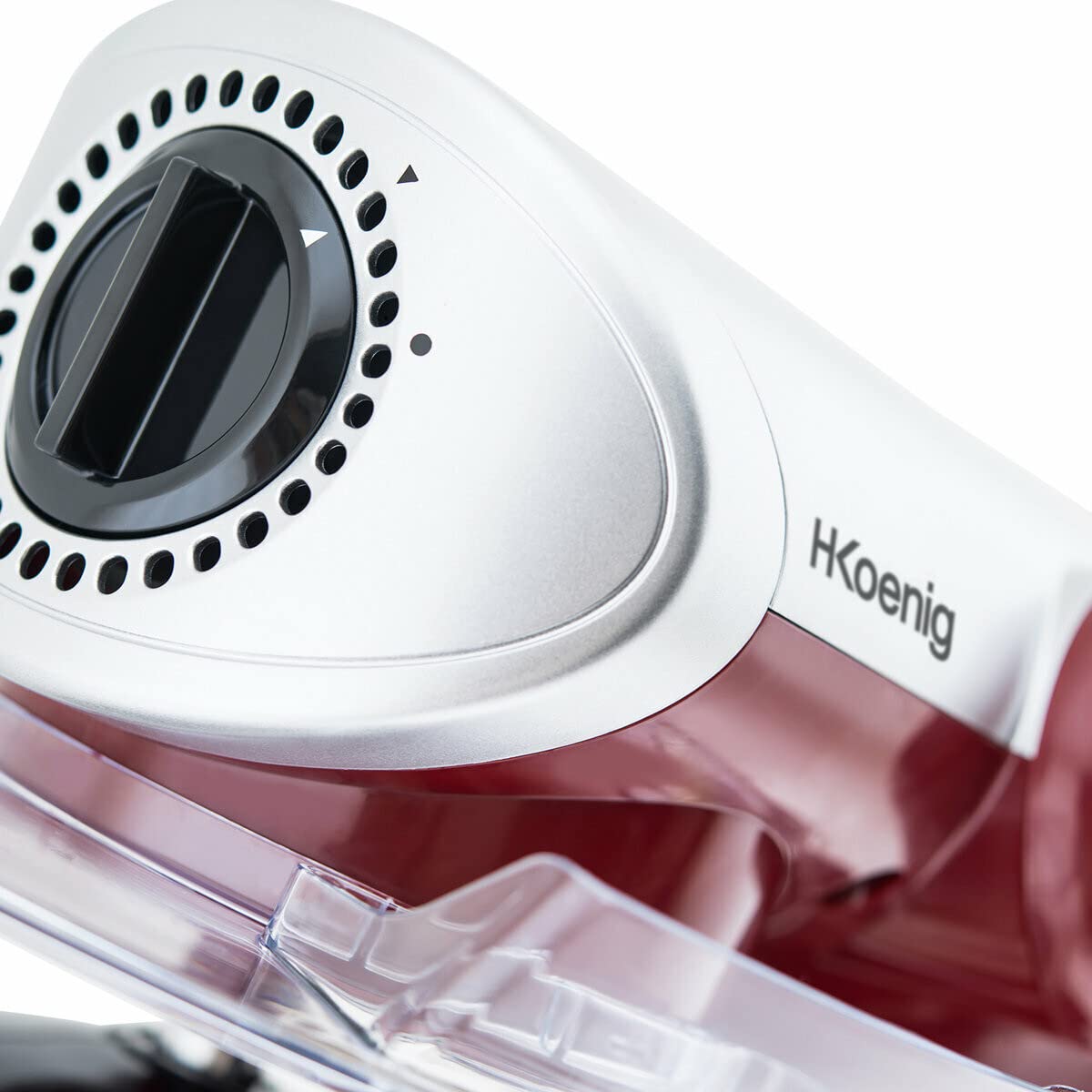 H.Koenig KM80 Robot da cucina multifunzione, 5L, 4 Velocità, 1000 W, Rosso