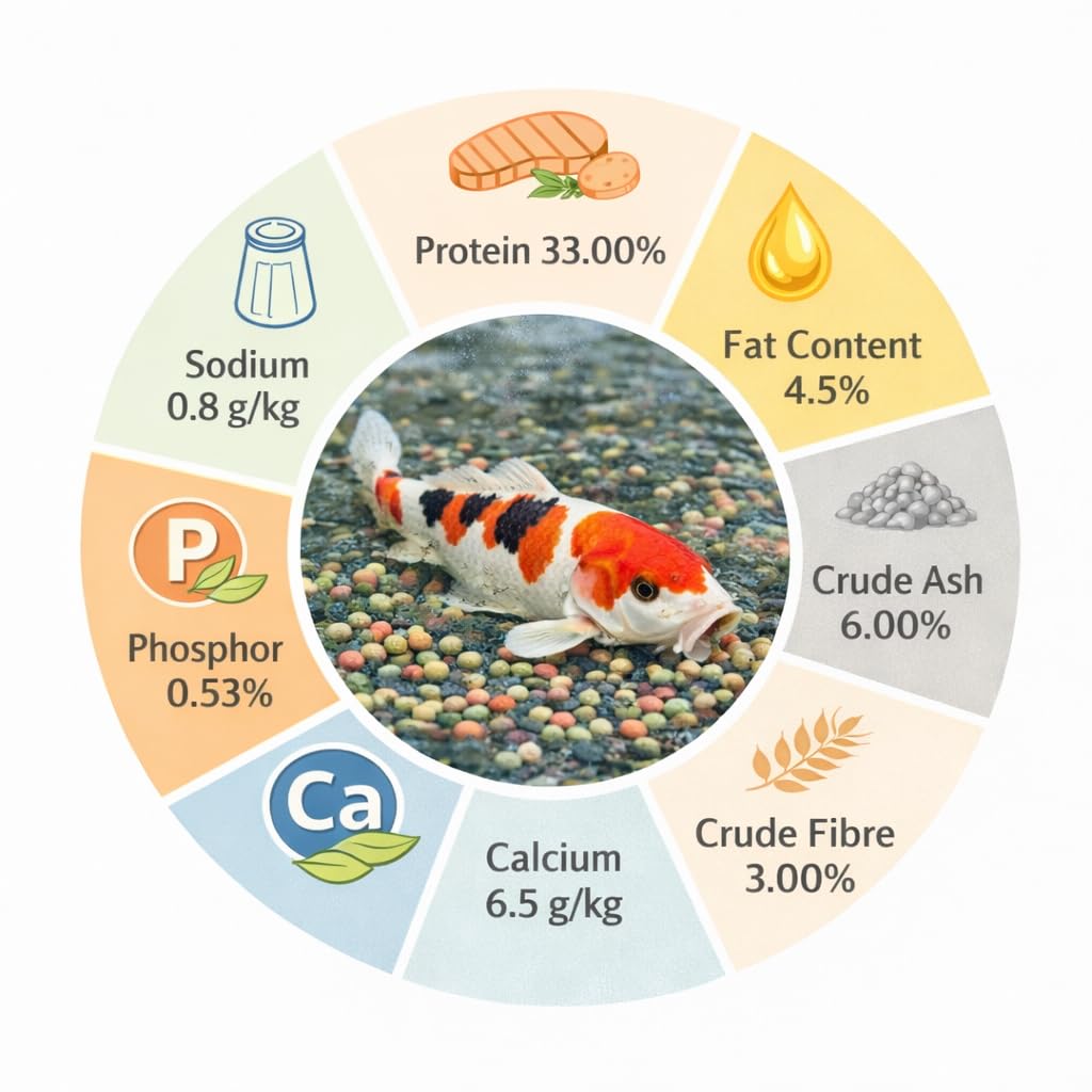 Koi Herdecke - 15 kg Fischfutter Mix für Koi's | Schwimmende Pellets von 6 mm | geeignet für Zierfische - Goldfische - Orfe - Shubunkin | 15 Kilo Pack - Alleinfuttermittel