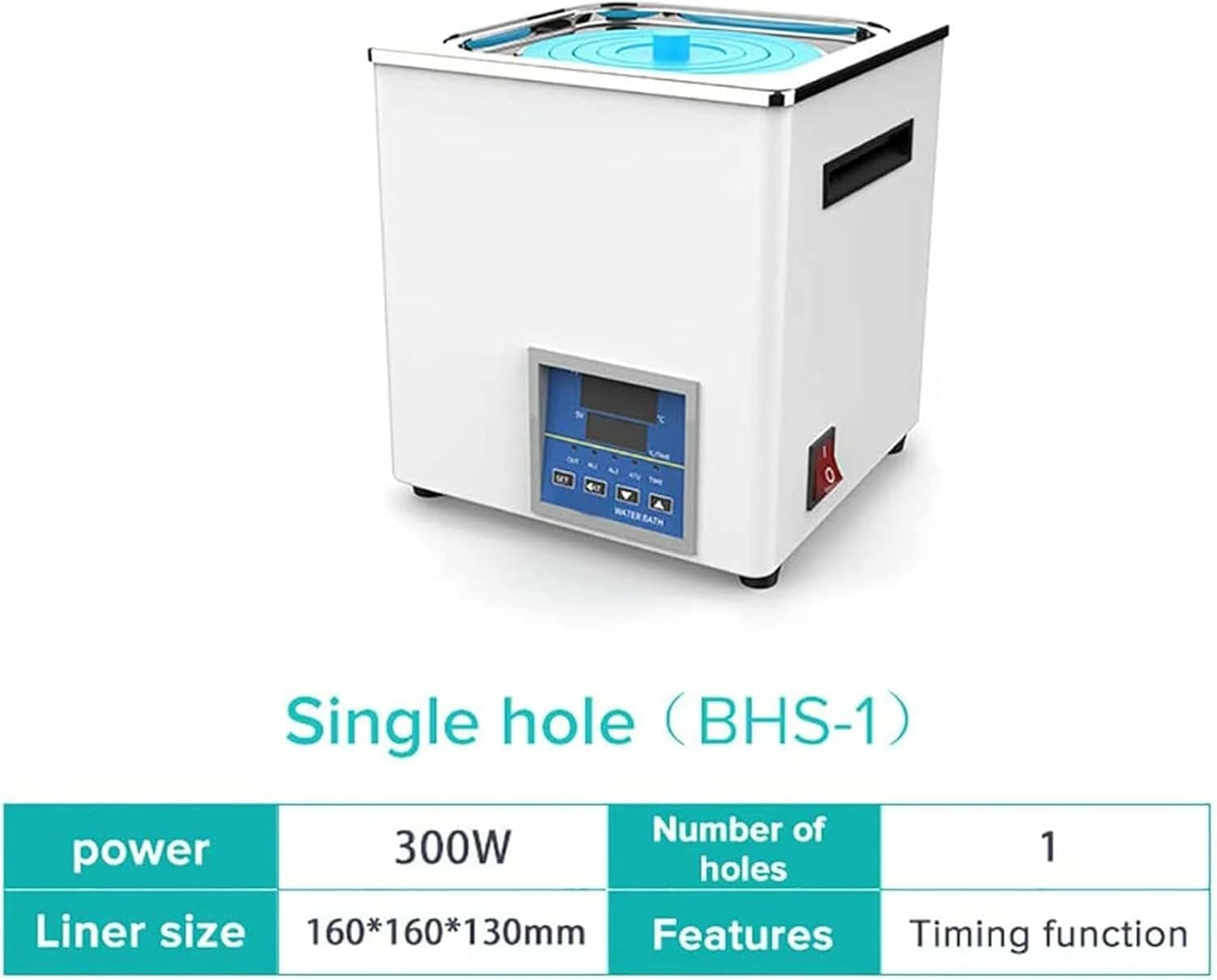 Digital Thermostatic Laboratory Water Bath, Stainless Steel Interior Tank, Water Bath Laboratory Equipment with Digital Screen, Temperature Range: +10-100 ℃,
