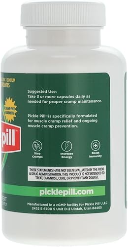 Miniatura 6 de Pickle Pill - Defensa de calambres, recuperación muscular rápida, calambres en las piernas, cápsulas de sabor sin jugo de pepinillo, polvo de