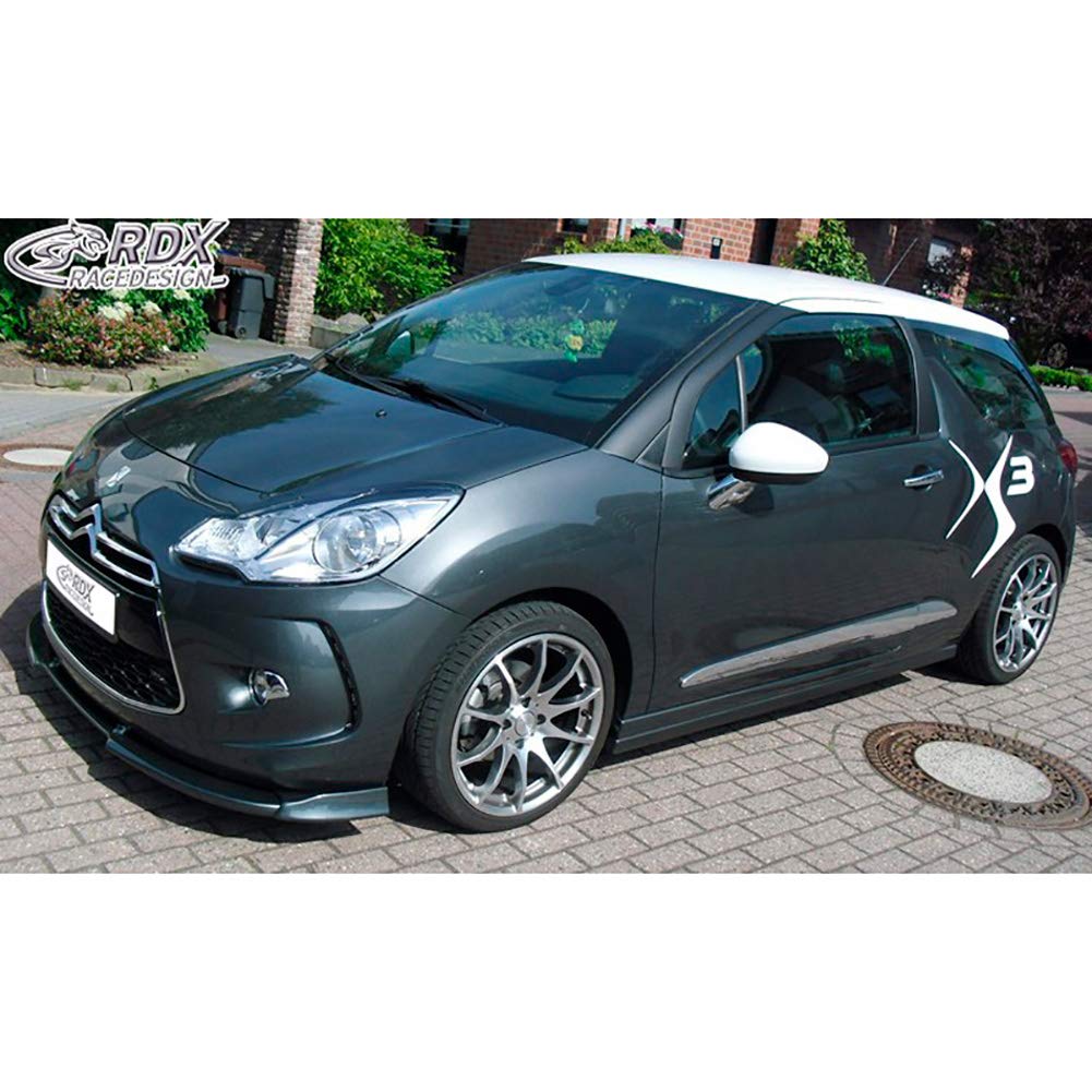 Spoiler avant Vario-X compatible avec Citroën DS3 2009-2016 (PU), Noir