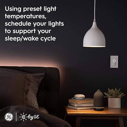 Miniatura 6 de GE Lighting Bombillas LED empotrables de conexión directa blanca sintonizables con Bluetooth y Wi-Fi, repuesto de 65 W, BR30, funciona con Alexa +