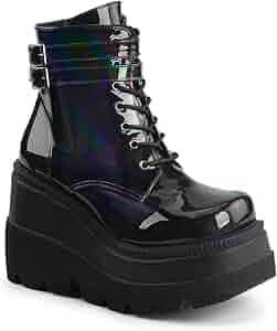 Amazon.com | Demonia Women's SHAKER-52 Boot, black hologram