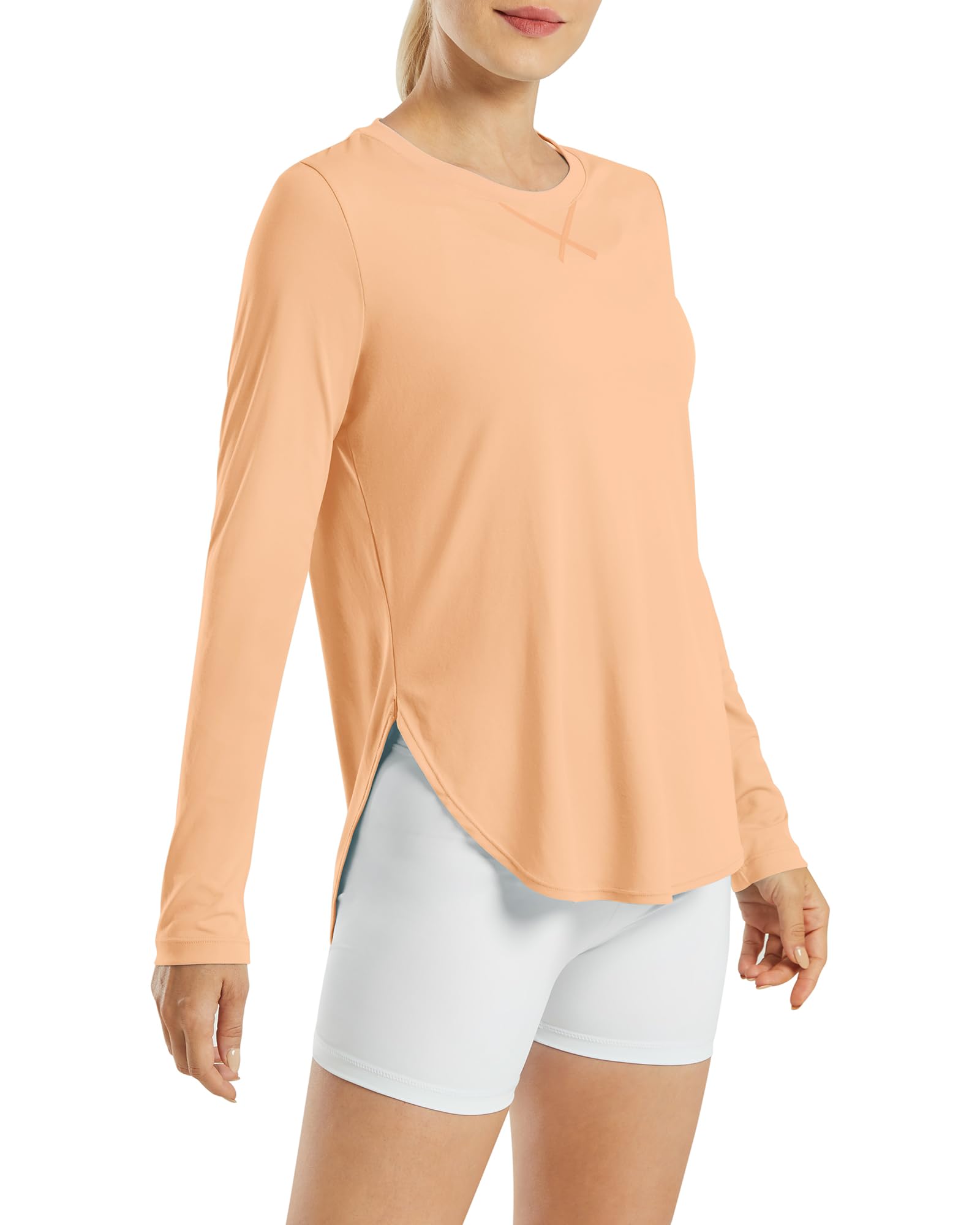 G4Free Women's UPF 50+ UV Shirts Long Sleeve Workout Sun Shirt Outdoor Gym Hiking Tops Quick Dry Lightweight — view 10
