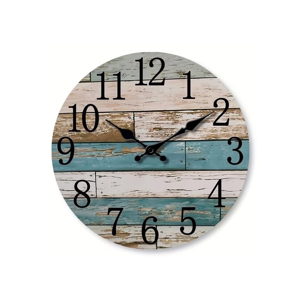 Horloge rétro en bois de 14 pouces, idée cadeau originale de crémaillère