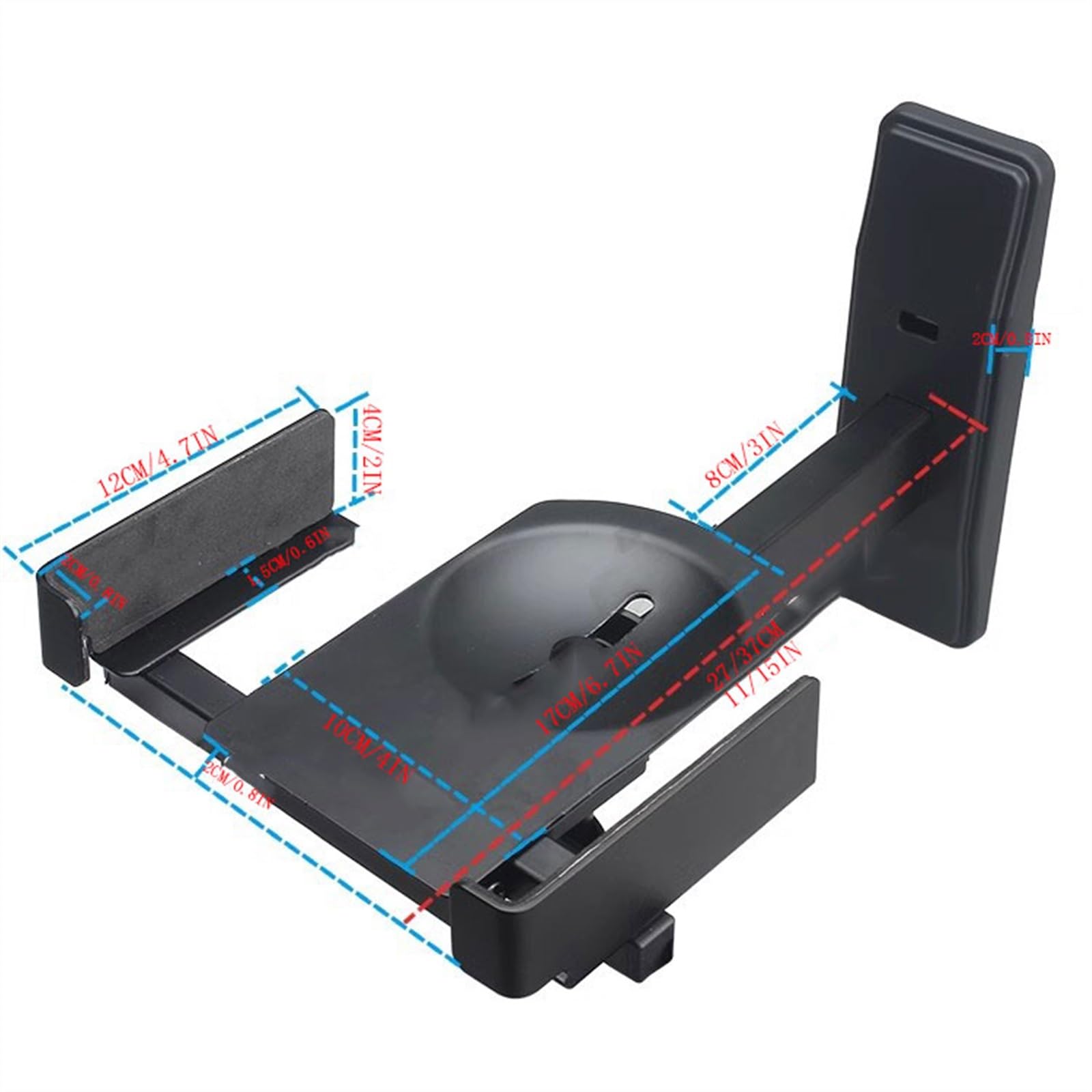 Supporto per altoparlante Vassoio for staffa da parete for altoparlante Staffa audio ad angolo regolabile Supporti for scrivania for registrazione surround HIFI(27CM)