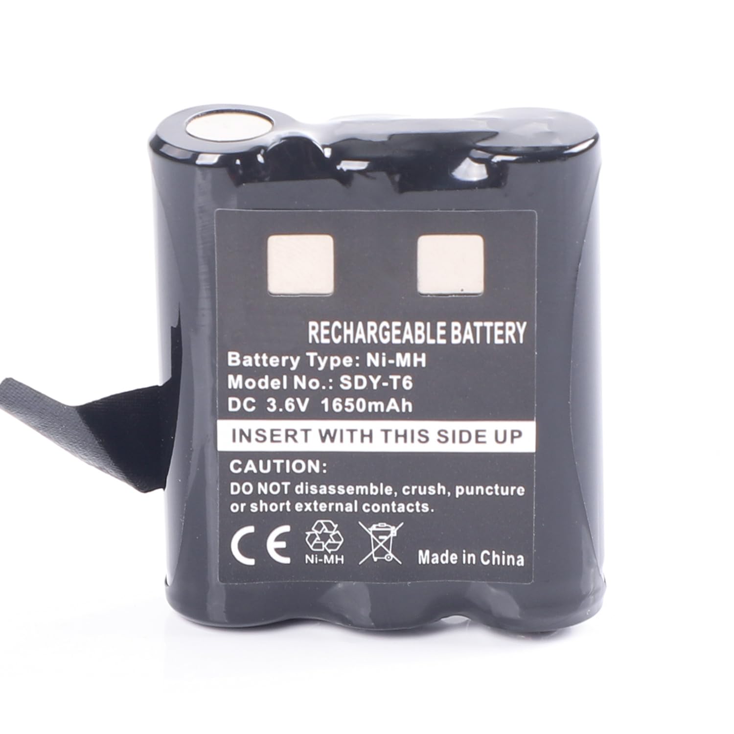 2Pcs 1650mAh 3,6V AA Rechargeable Ni-MH Batterie de Rechange pour Motorola Radio TLKR T92 H2O T82 Extreme T62 T605 H2O T800 PMNN4477AR 1532 PMR446 Walkie Talkie