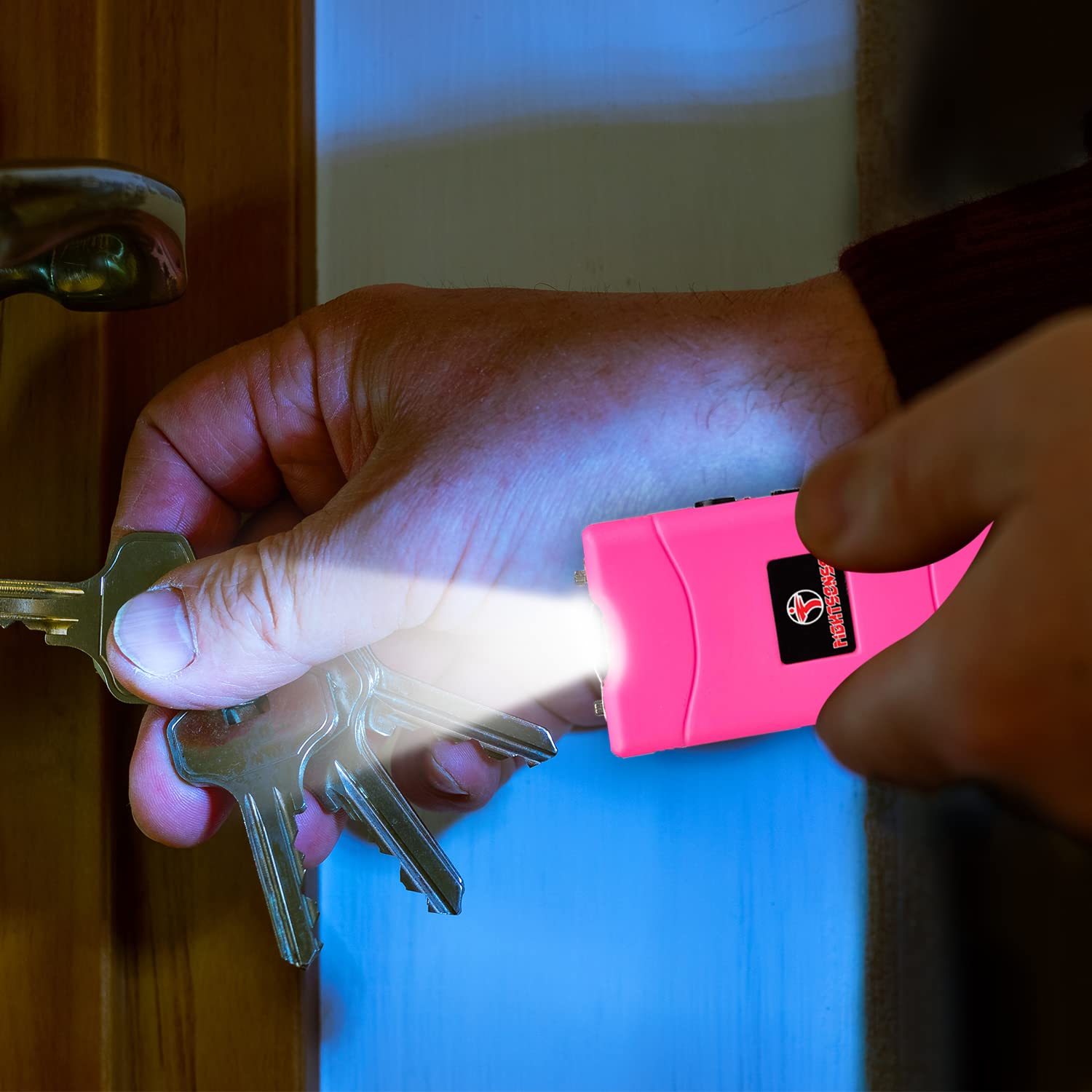 FIGHTSENSE Mini Stun Gun & Pepper Spray Combo Pack for Self Defense