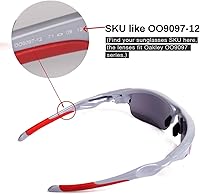 Vista 4 de Walleva Lentes de repuesto y kit de goma para lentes de sol Oakley Fast Jacket - Múltiples opciones