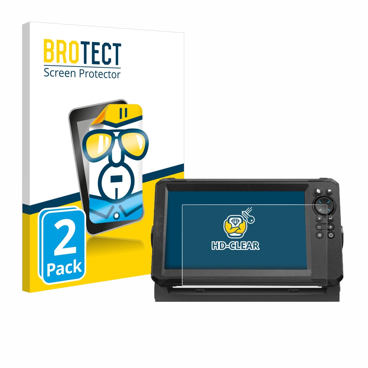 brotect Screen Protector Compatible with Lowrance Eagle 9 (2 Pack) - HD-Clear Protection Film