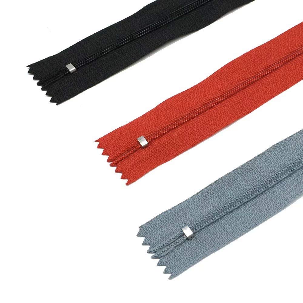 E-Goal Nähmaschinenspulen – 20 Stück, 35 Cm, Nylon, Geschlossen Mit Reißverschluss – Weiß