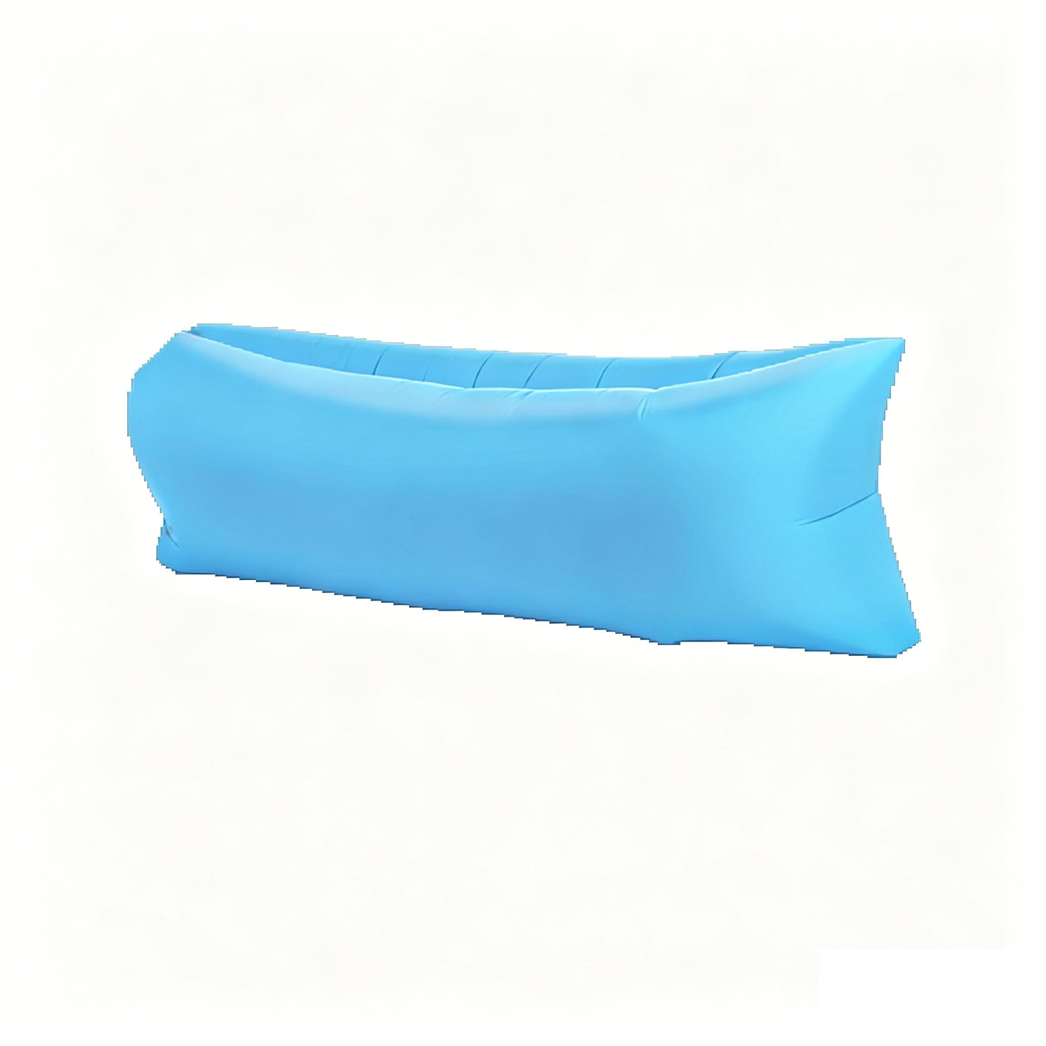 Inflatable Air Sofa Lounge Chair, Wind-Powered No-Pump Setup, Ergonomic Neck Pillow, Durable Waterproof Fabric, Portable for Beach, Camping, Hiking, Picnics Blue,Maximum Load Capacity 440 lbs