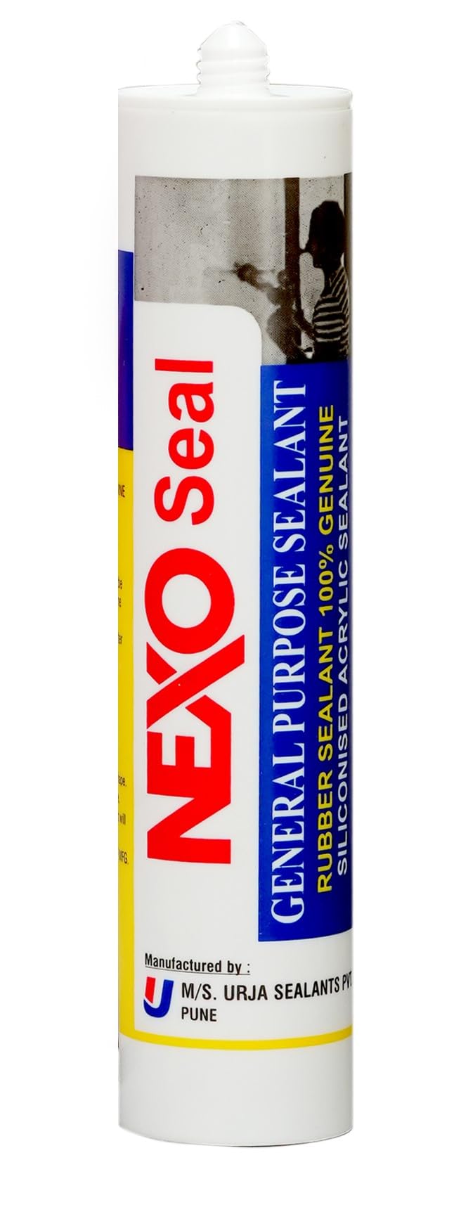 NEXO GP Siliconised Acrylic Rubber Sealant | Gap and Crack Filler | 300 gms | Sealant for Tiles, Concrete, PVC, Wood… (BLACK)-image-49