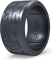 Vista 1 de Enso Rings Anillos de silicona de marquesina de Star Wars, colección de anillos anchos, diseño cómodo y flexible