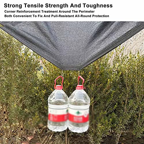 Malla de sombra negra 80% de 12x14m impermeable con ojales para patio 4