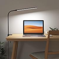 Vista 9 de Lepro Lámpara de Escritorio con Clip LED Luz de Lectura Regulable USB Pequeña Lámpara de Abrazadera con 3 Modos de Color 10 Niveles de Brillo, Luz