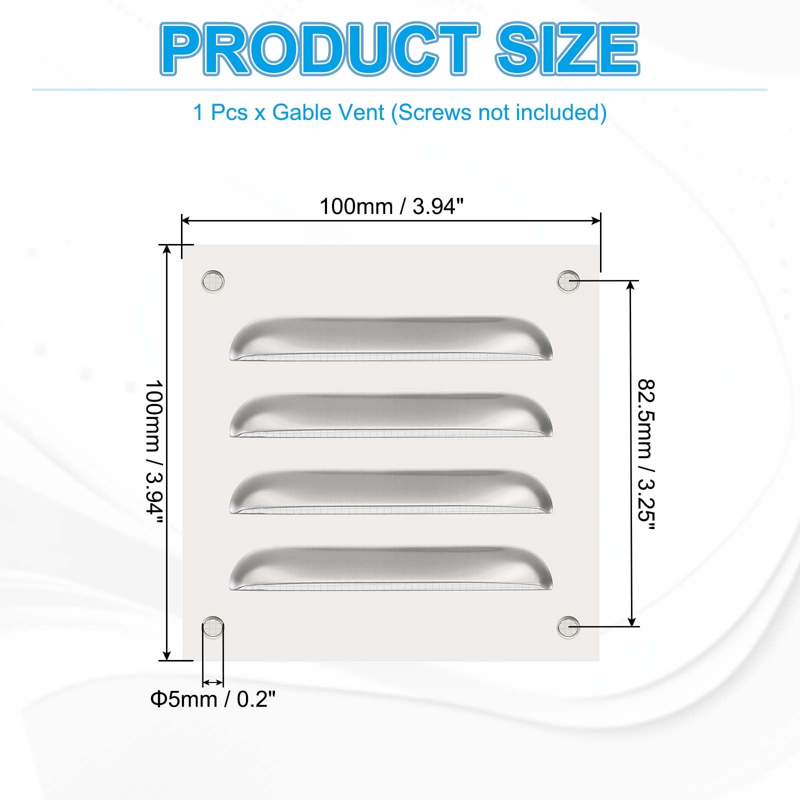 PATIKIL 4x4 Inch Stainless Steel Vent Cover - Image 2