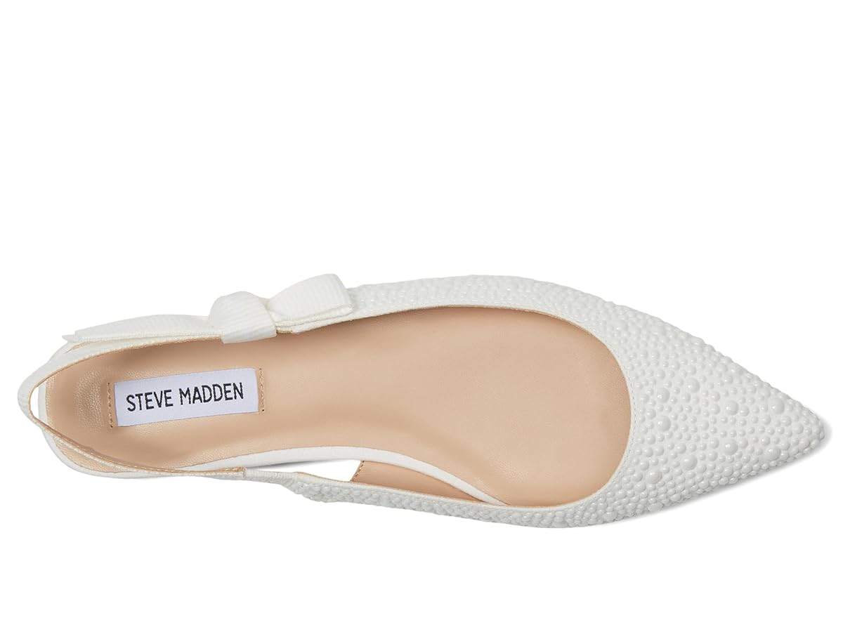 Steve Madden Women's Olsen Ballet Flat, Pearl, 6.5 : Amazon