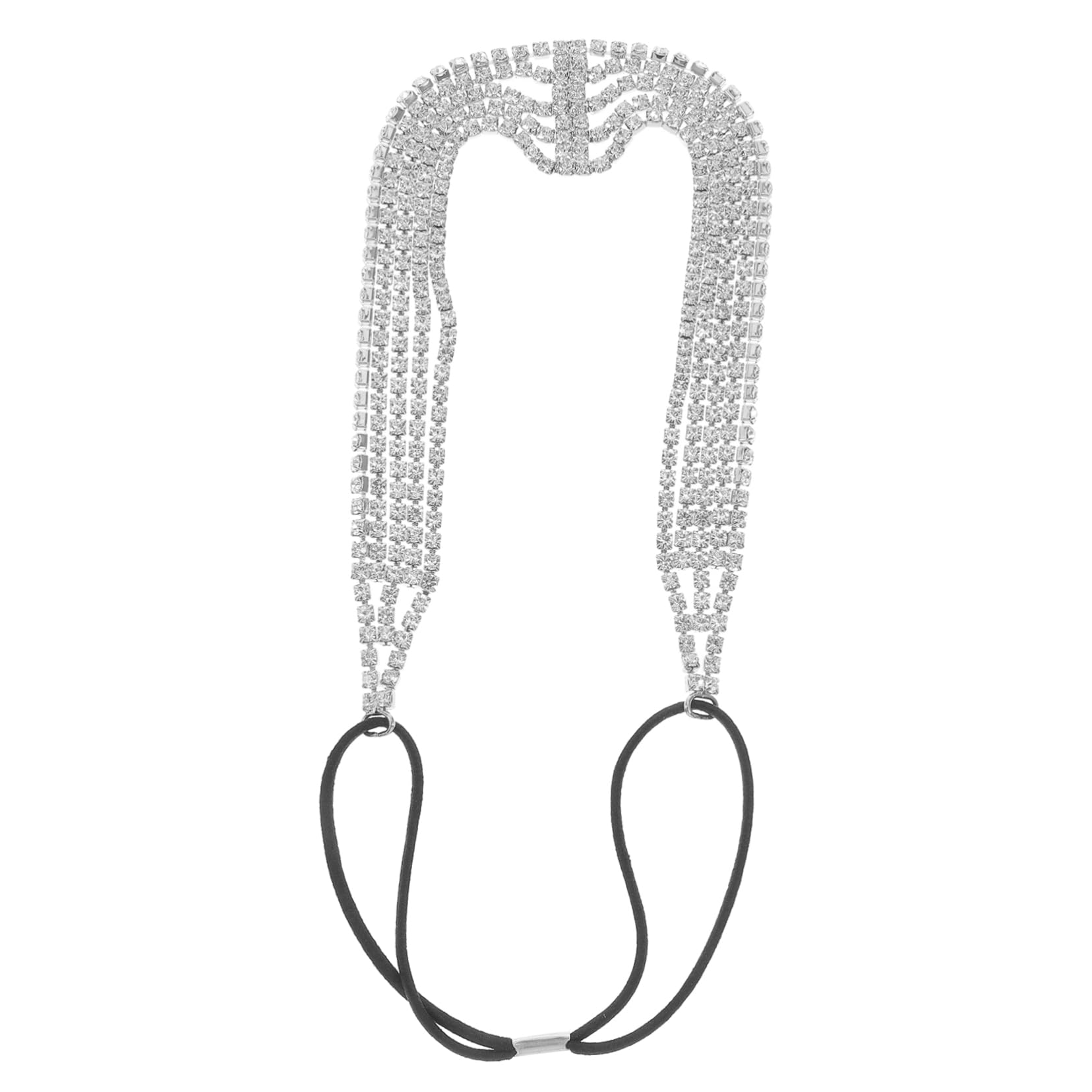 Didiseaon diadema de diamantes de imitación coronas para mujer lazos elásticos para el cabello joyas de plata Tiara accesorios para el cabello de la novia diadema nupcial pedrería Silver