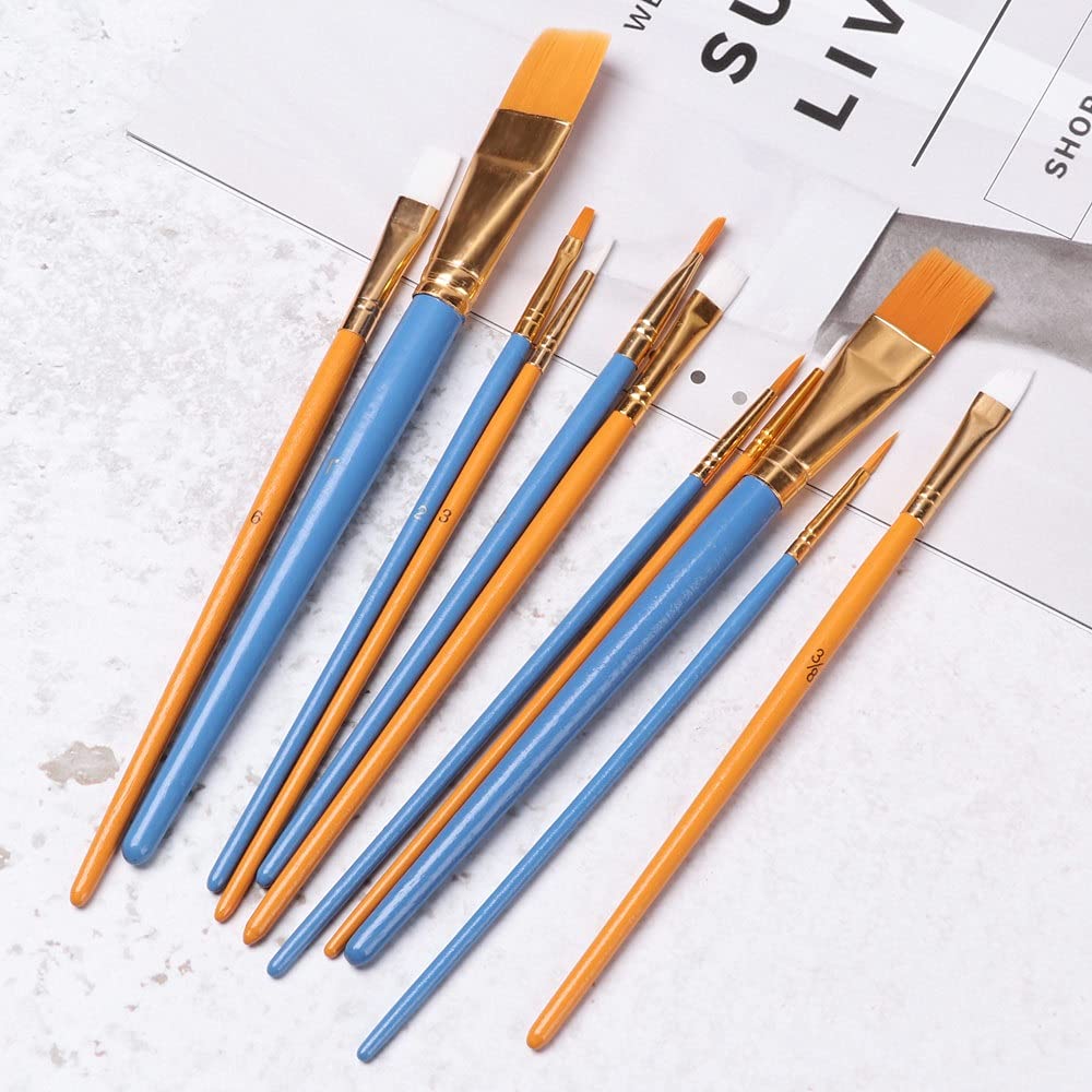 25 unids/Set Dibujo Pintura Pinceles de Nailon Conjunto de Obra de Arte con Acuarela Pinceles de Pintura Conjunto Artista Herramientas de Dibujo Accesorios