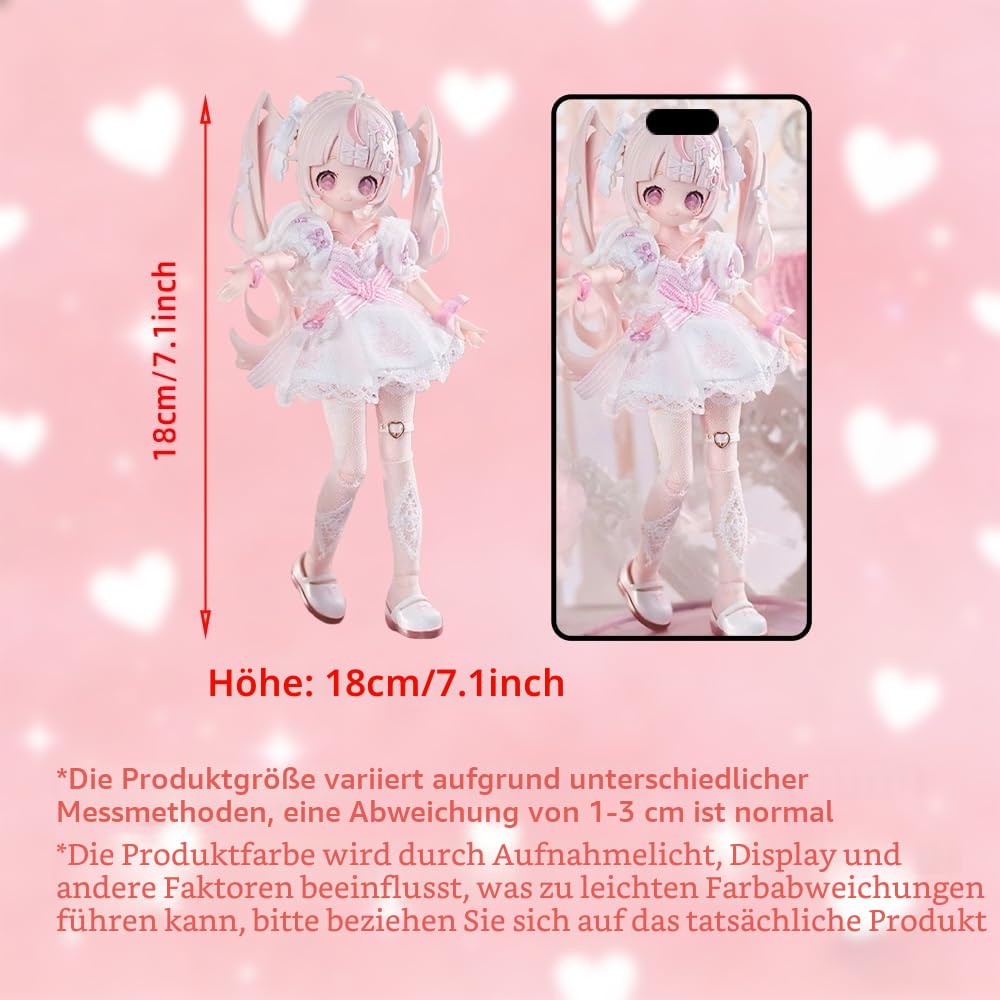 niannyyhouse BJD Blind Box Figuren, Sugary Girls Serie, 18 cm, 1/8 MJD Ball Jointed Doll, Sammel-Actionfigur (6 Stück)