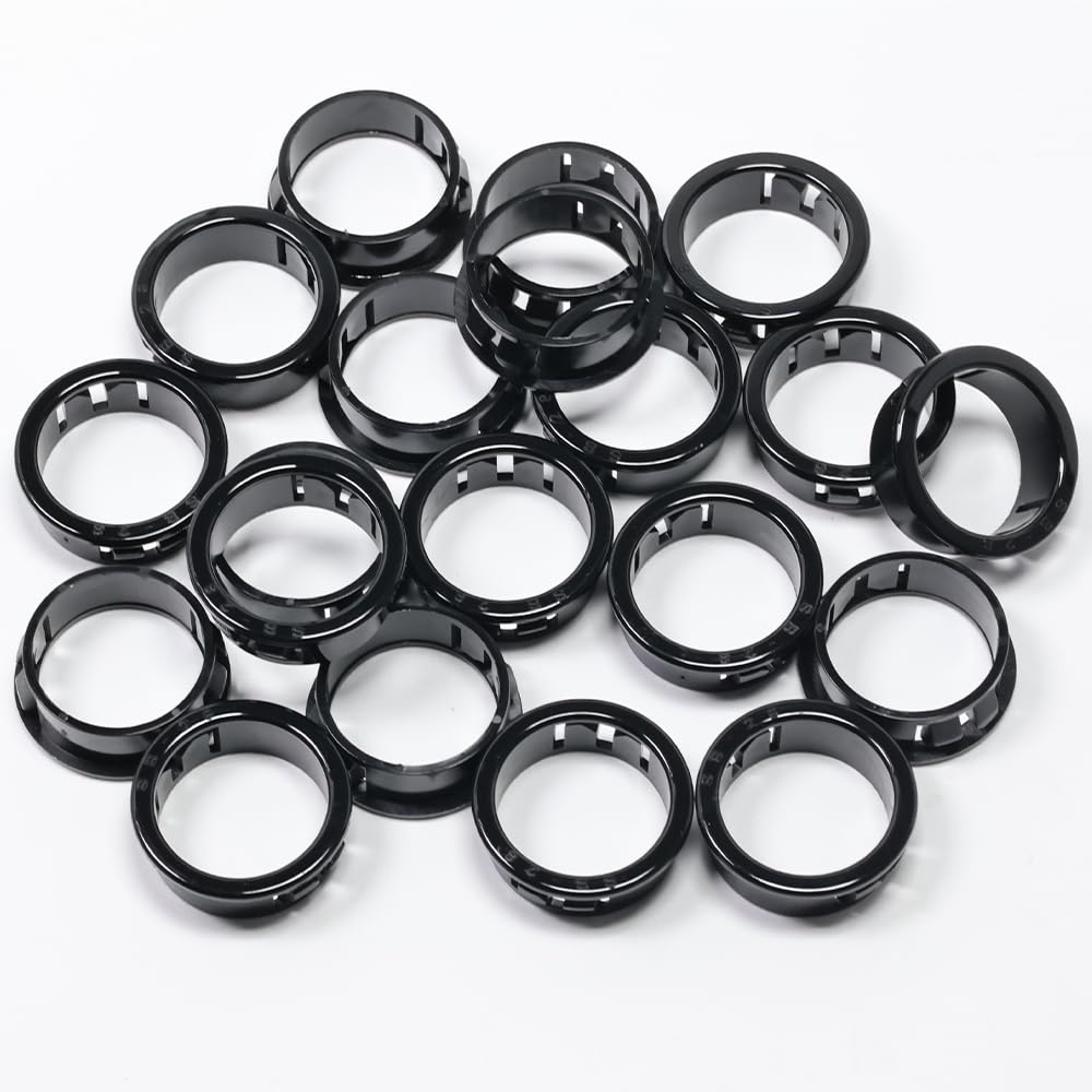 EASYEAH Black Snap-in Grommets - Cable Protection -24