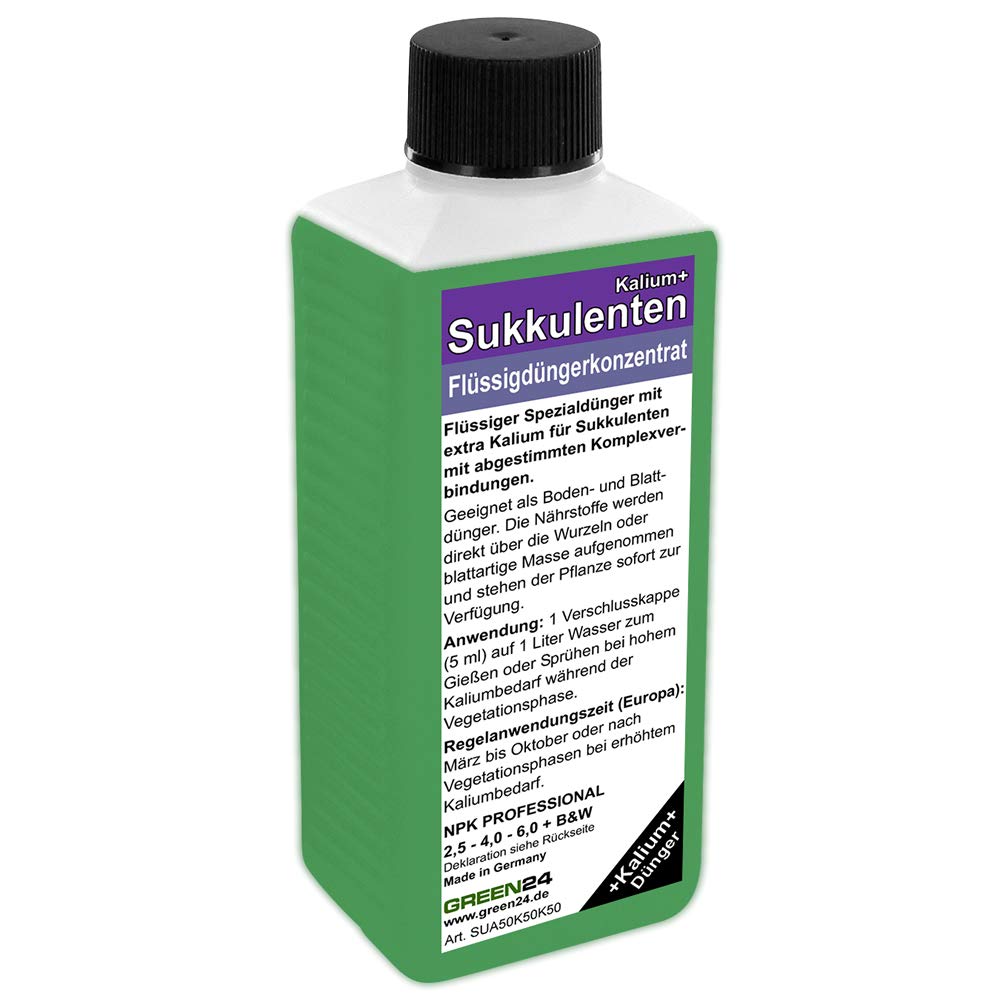 Sukkulenten-Dnger Kakteen-Dnger Kalium+ mit extra Kalium, Premium  Flssigdnger aus der Profi Linie | NPK Volldnger, Dngerkonzentrat :  Amazon.de: Garten
