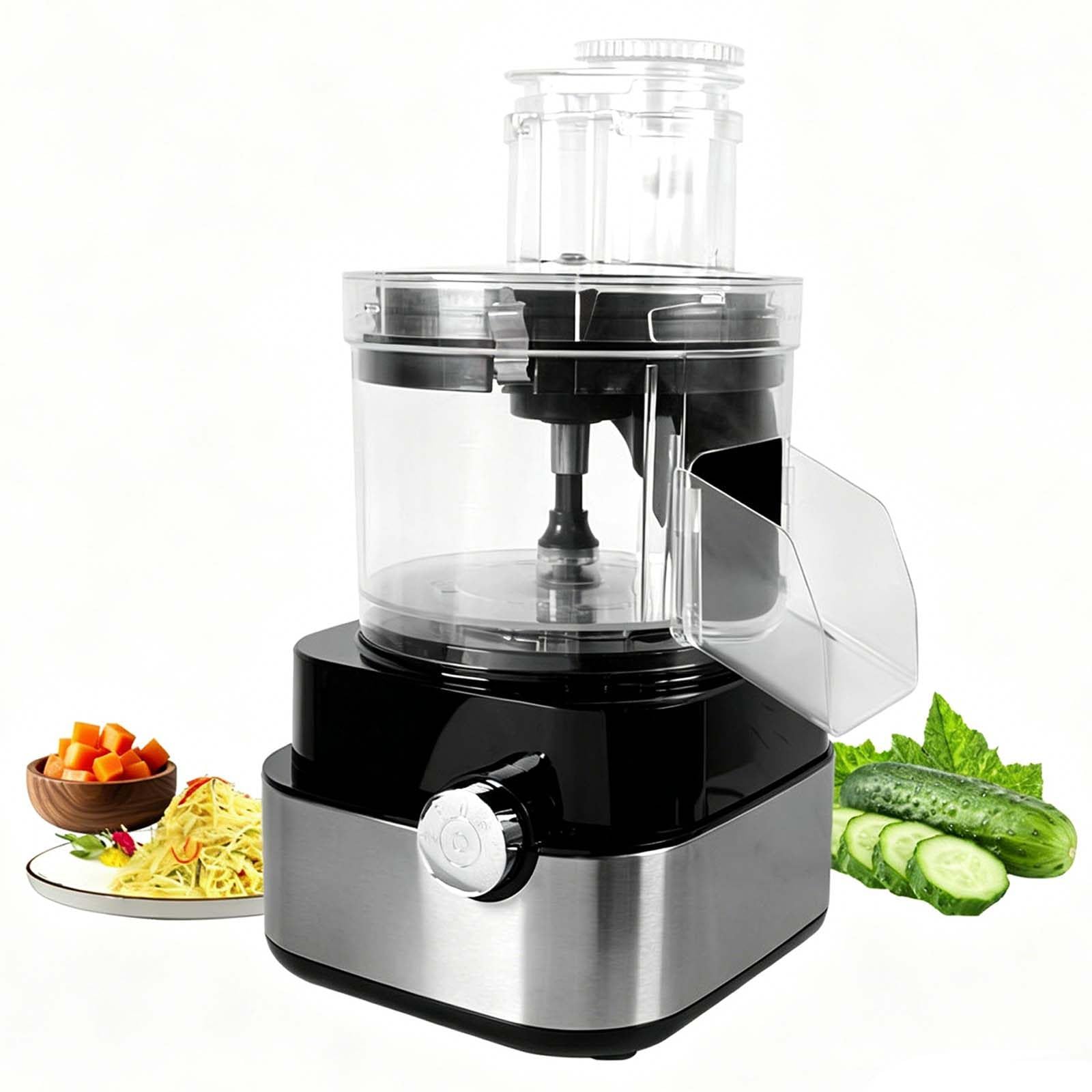 Cortadora Verduras Profesional 5 En 1 Motor 600w Componentes Lavables