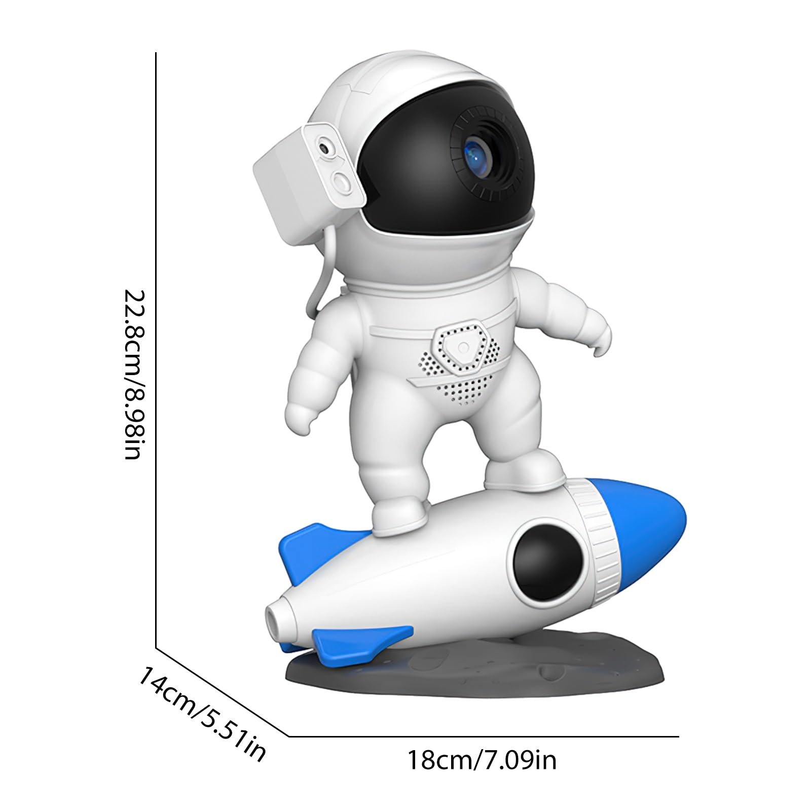 Astronaut Projektor, Sternenhimmel, mit Nachtlicht, Planetarium Projektor, Galaxy Nova Projektor, Astronaut Projektor für Kinder und Erwachsene (Rakete)