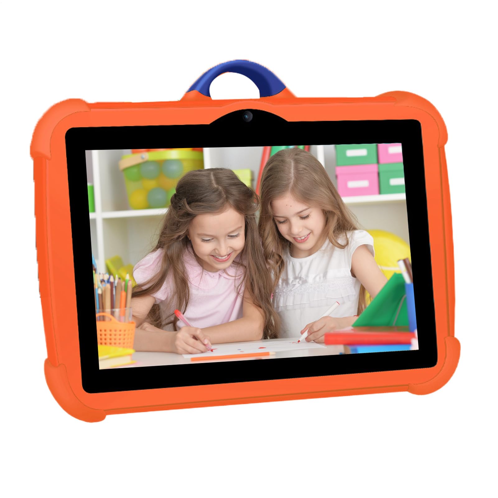Tablet ad alta risoluzione - PC per bambini da 7 pollici 4 GB + 64 GB, computer portatile multiuso con doppia fotocamera | per film, giochi, apprendimento, studio, intrattenimento, lettura, v