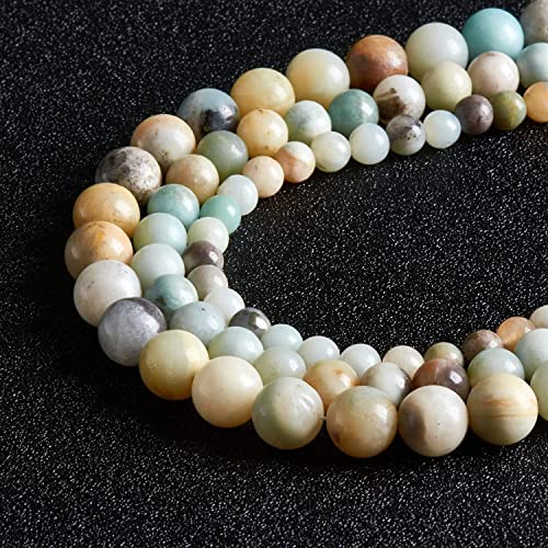 Image of 51pcs Natural Amazonite Round Gemstone Beads 6 MM