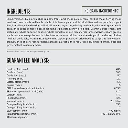 Miniatura 6 de ORIJEN Tundra - Alimento seco para perros, sin granos, ingredientes frescos o crudos, 4.5 libras