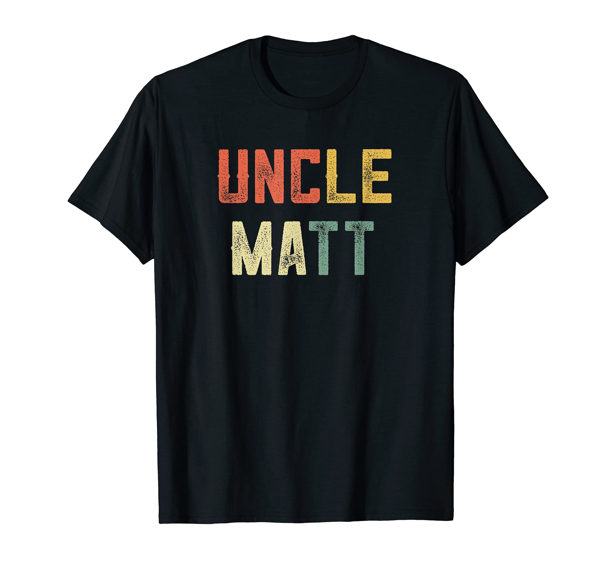 Retro Uncle From Niece Nephew Uncle Matt Funny Uncle Day T-Shirt