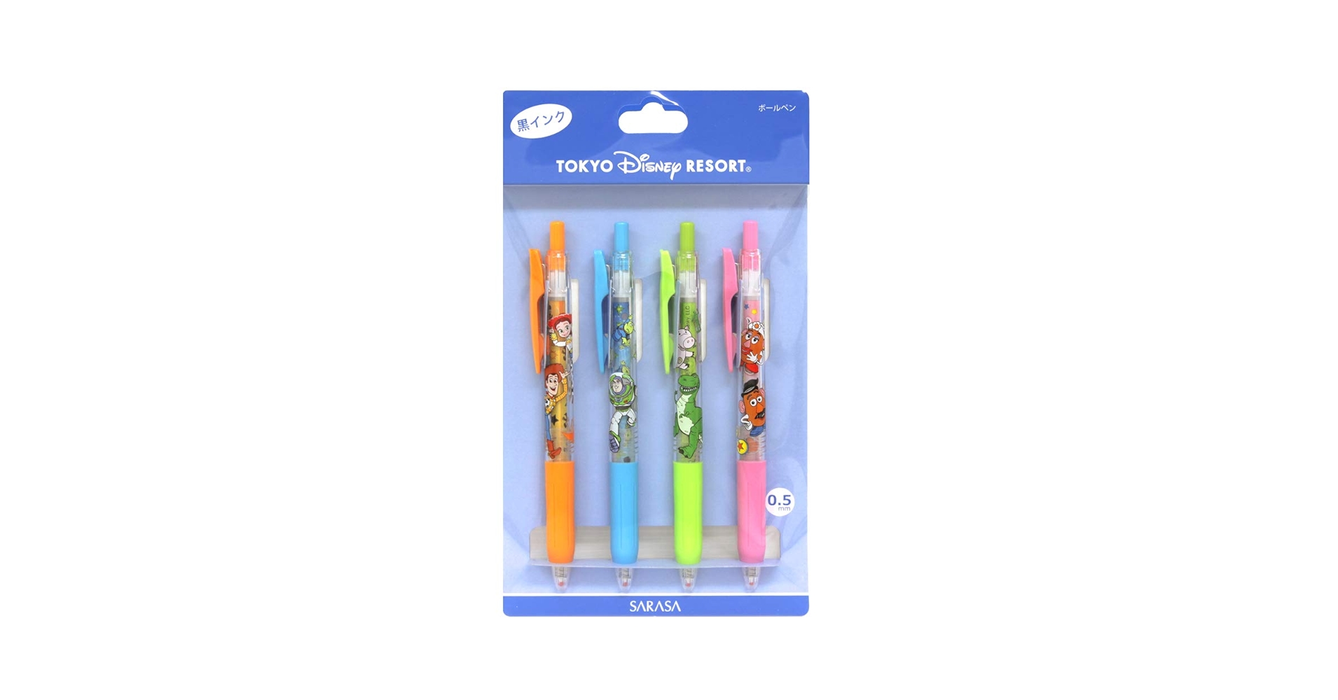 Amazon.co.jp: トイストーリー ボールペン 黒 4本セット