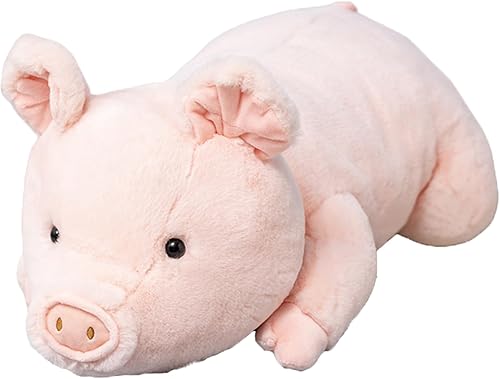 Animales de peluche con peso, de cerdo con peso de 5 libras, animales de peluche con peso de cerdo rosa, almohada para abrazar, regalos para niños y