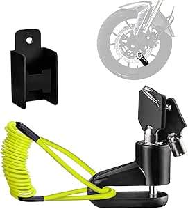 ULTECHNOVO Scheibenschloss 2er Set - Kompaktes Bremsschloss Für Motorrad & Fahrrad