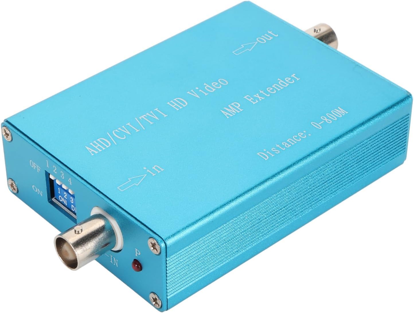 AHD CVI TVI High Definition Video Amplifier, Video Amplifier, Aluminum Alloy Case, Lossless High Definition Image, 2624.7ft Range