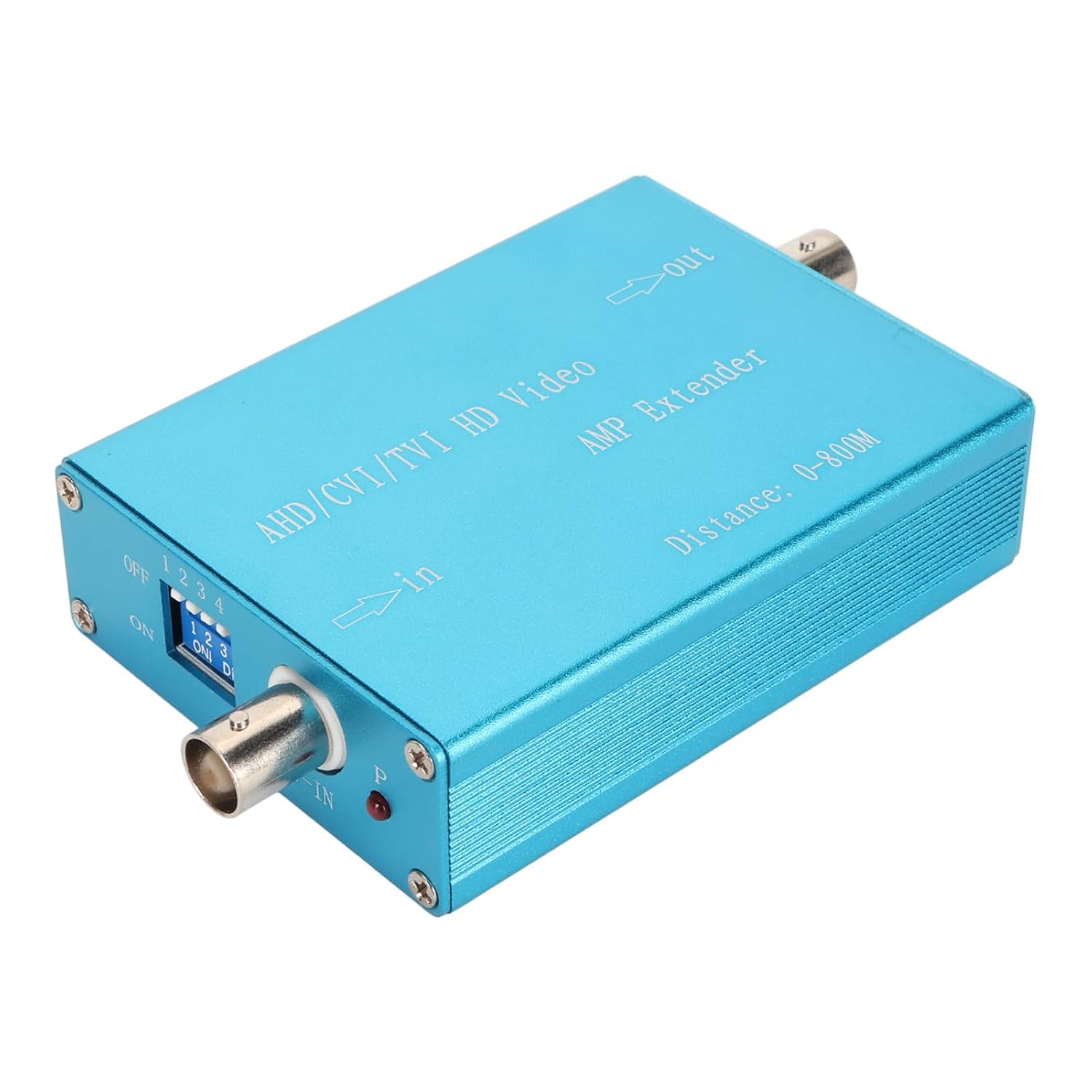 AHD CVI TVI High Definition Video Amplifier, Lossless Image, Plug and Play Amplifier for Home Security System, Aluminum Alloy