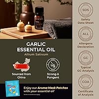 Vista 6 de Gya Labs Garlic Essential Oil - 0.34 Fl Oz - for Hair, Skin, Diffuser, Aromatherapy & DIY Candle Making Scent