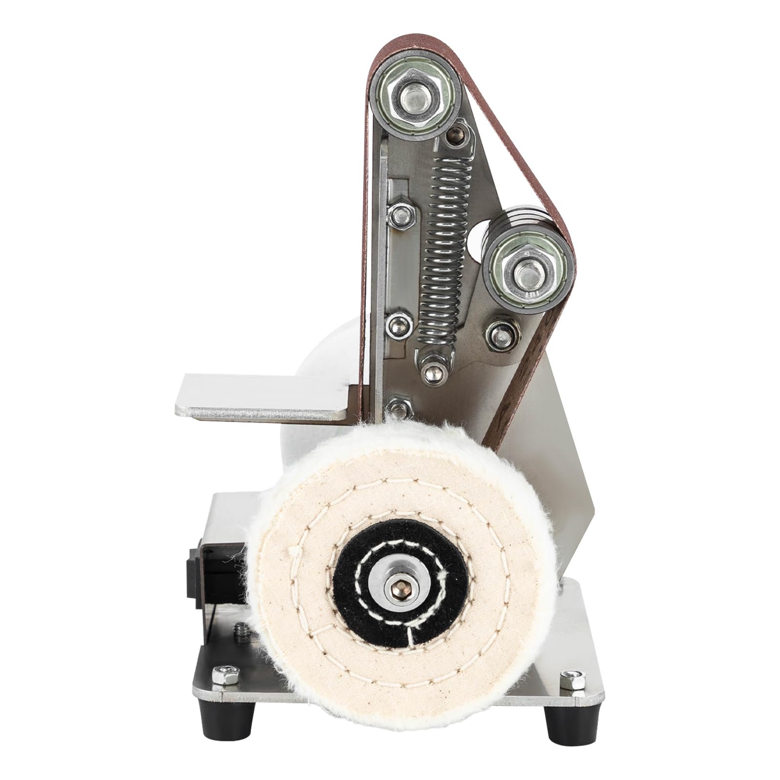 Levigatrice A Nastro 350W 1.2x15 Pollici - Con 10 Nastri Abrasivi, Per Legno E Metallo - Foto 6