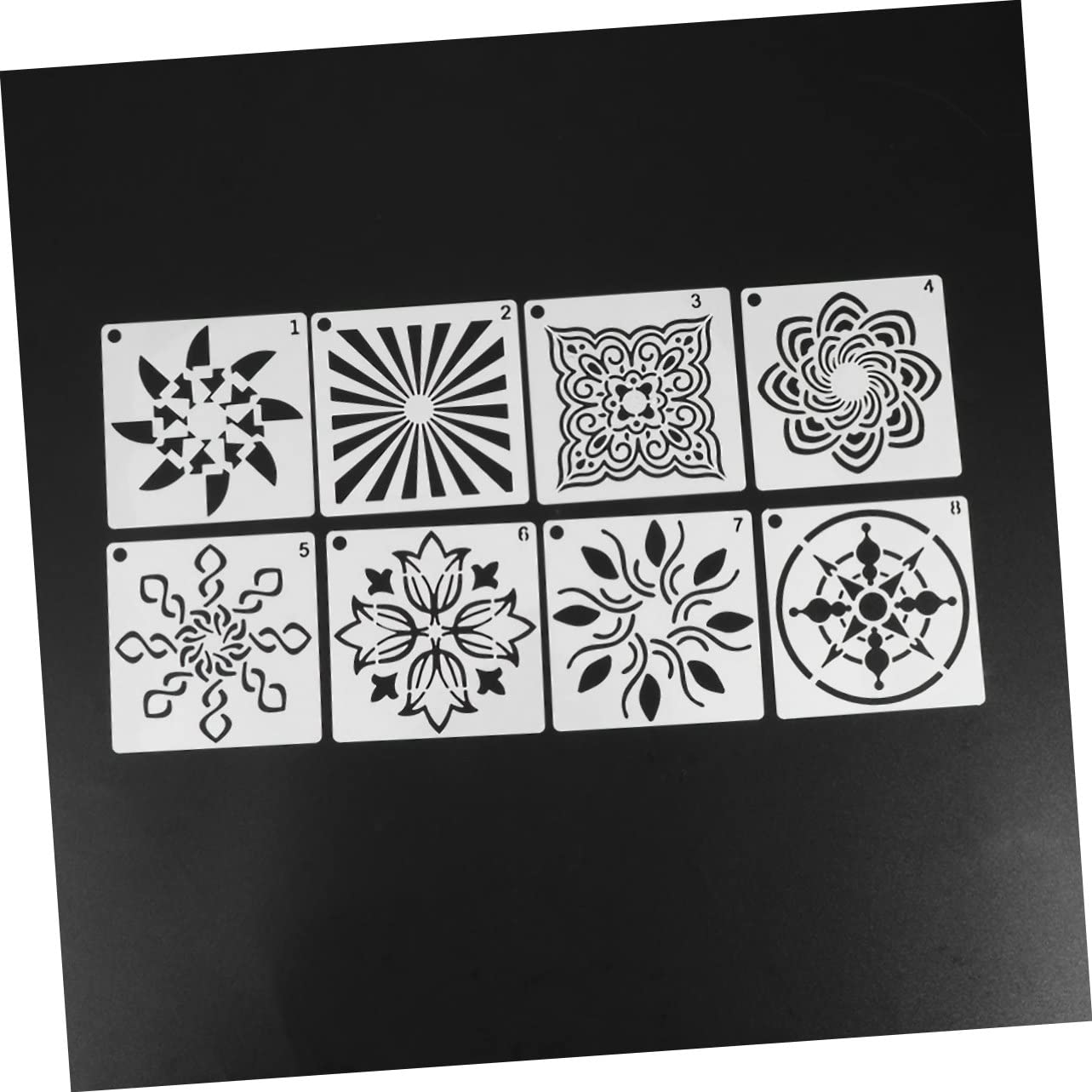 SHINEOFI 112pezzi Stencil Mandala per Pittura Modelli Creativi per Decorazioni Fai da Te Strumenti per Arte e Crafting Design Materiale Resistente