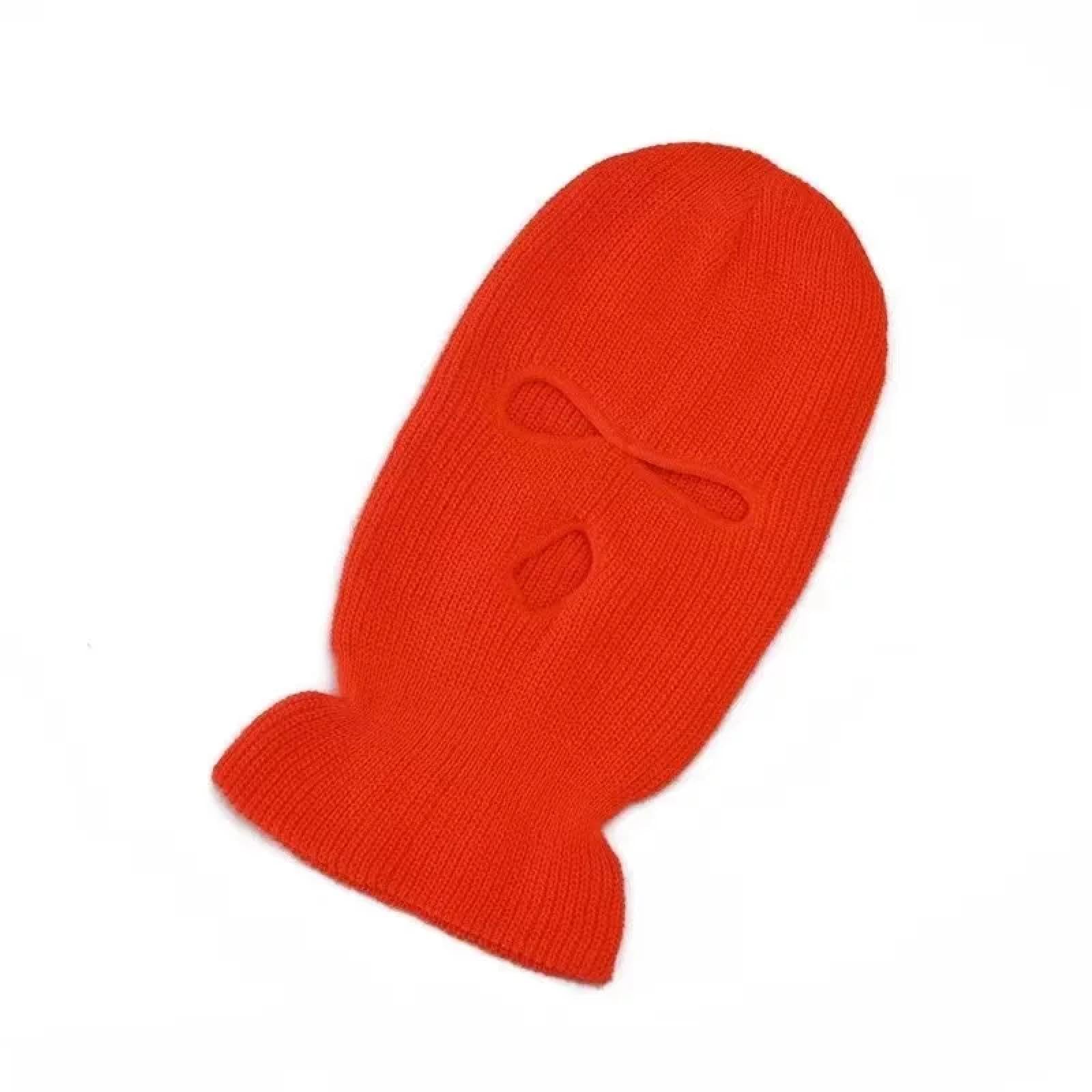 Casquettes Bonnets Chapeaux Bonnet Tricoté Masque De Ski Tricoté Chapeau D’Hiver Couvre-Visage Hiver Plein Chaud Bonnets De Sport