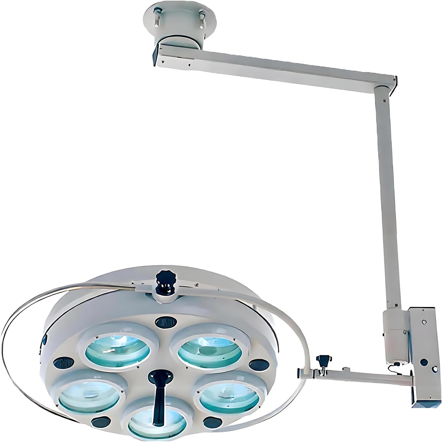 Lampa Sufitowa Badań Lekarskich Z 5 Otworami, Lampa Bezcieniowa Badań Lekarskich, Lampa Sufitowa Do Badań Lekarskich Z Płynną Regulacją Ściemniania, Lampa Medyczna Obrotowa O 360 Stopni