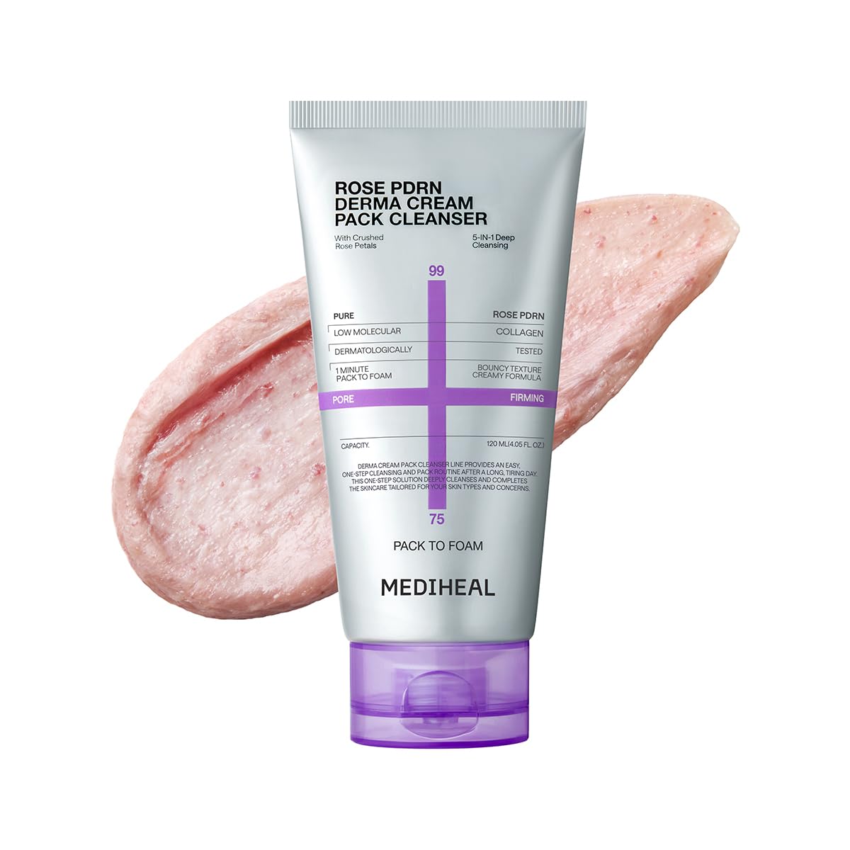 MADECASSOSIDE PORE TIGHTENING PACK CLEANSER & ROSE PDRN PORE SMOOTHING PACK CLEANSER