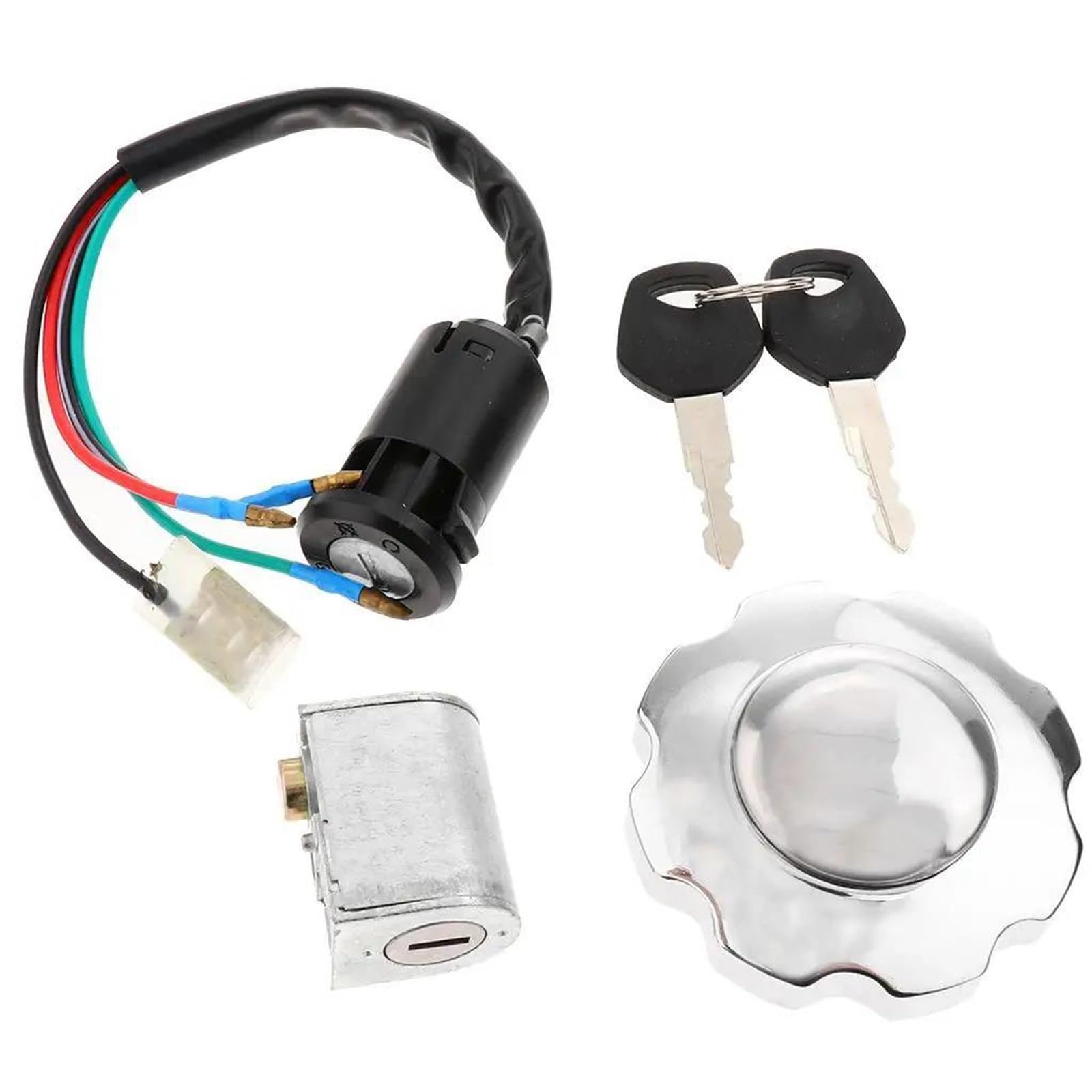 Cerradura con Llave Juego De Cerradura para Tapa Asiento Motocicleta con Llave Y para Honda CG125 ZJ125 CG 125 ZJ