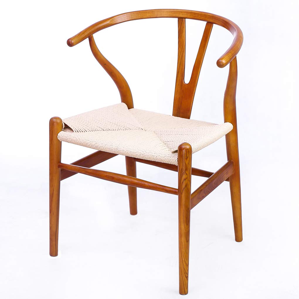 Buy VODUR Wishbone Chair Natural Solid Wood Dining Chair/Hans Wegner Y